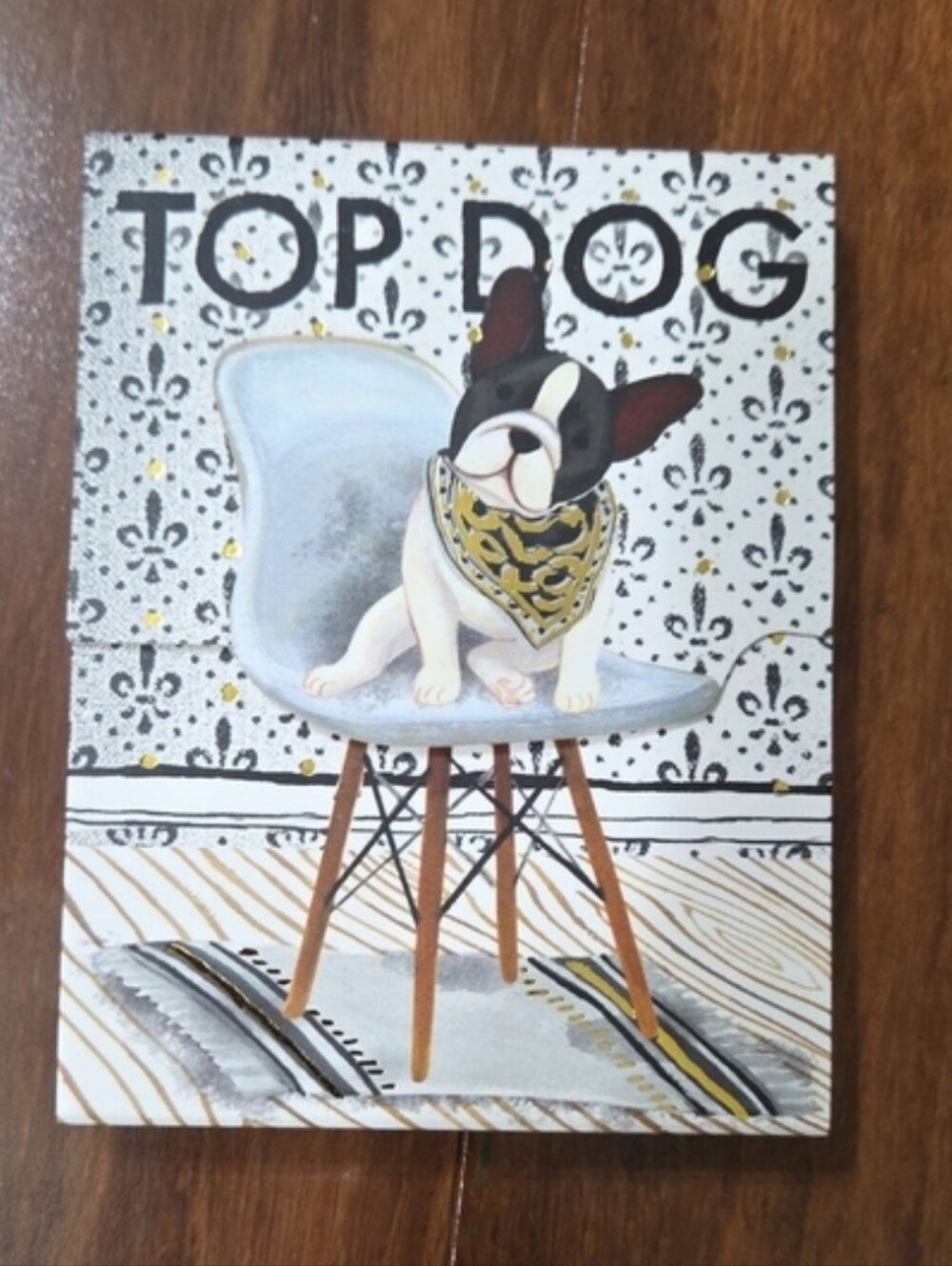 MOLLY & REX POCKET NOTEPAD BOSTON TERRIER TOP DOG